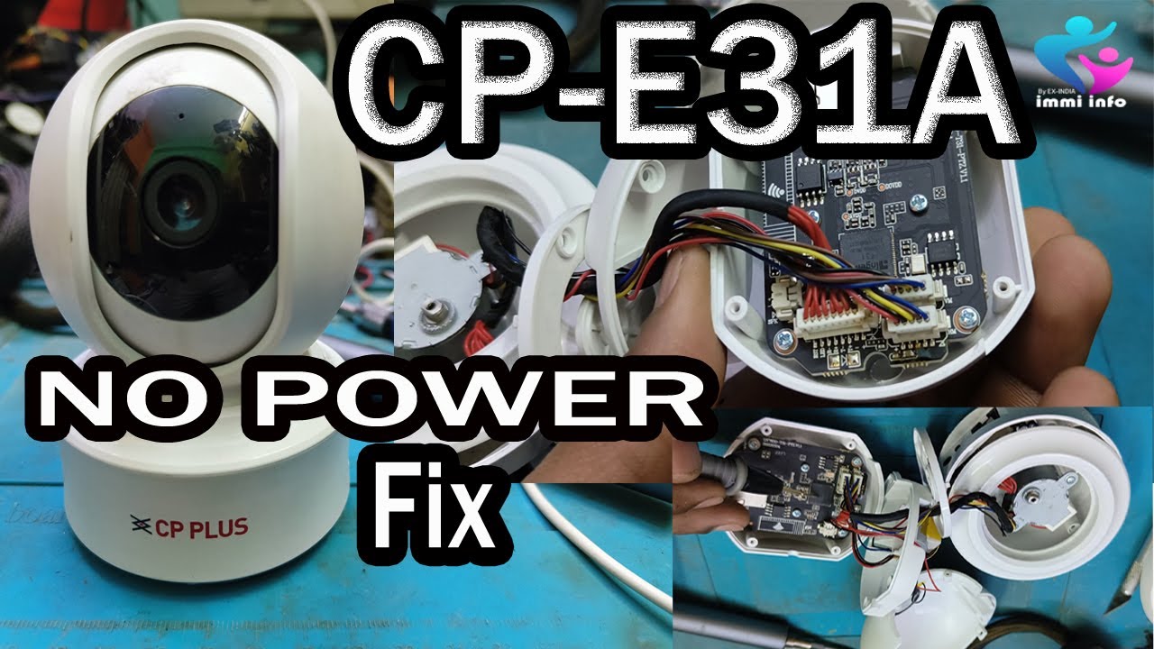 CPPLUS CP E31A NO POWER FIX | CPPLUS WIFI CAMERA NO POWER PROBLEM
