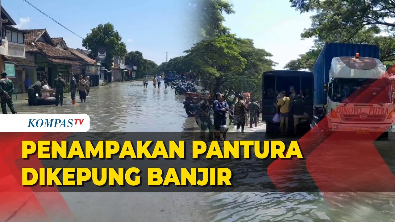Jalur Pantura Demak  Banjir Arus Lalu Lintas Dialihkan