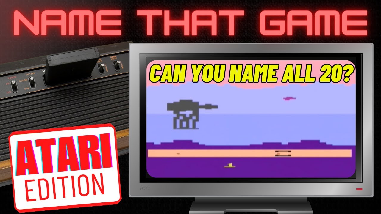 Atari 2600 video games quiz. Can you name all 20 old school Atari games?