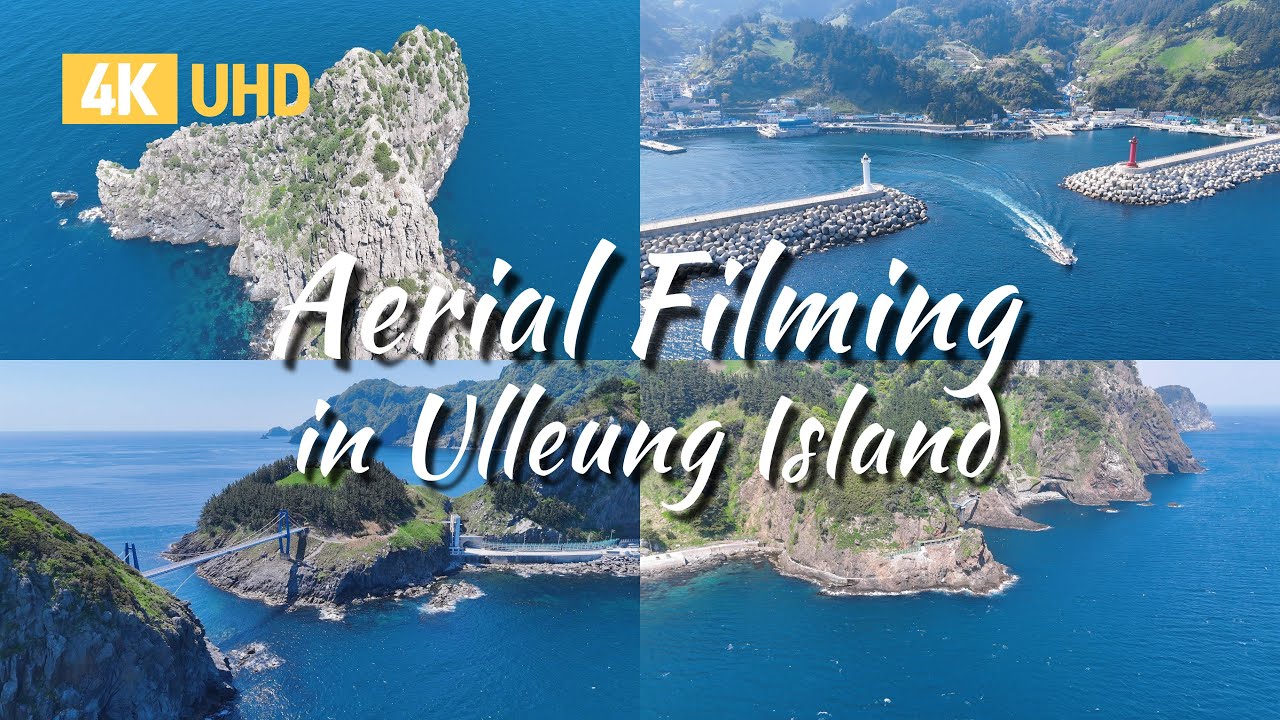 [4K] 화면 속 작은 여행, 드론 영상 | Volcanic Island Shaped by 2.5 million years of nature, Ulleung Island