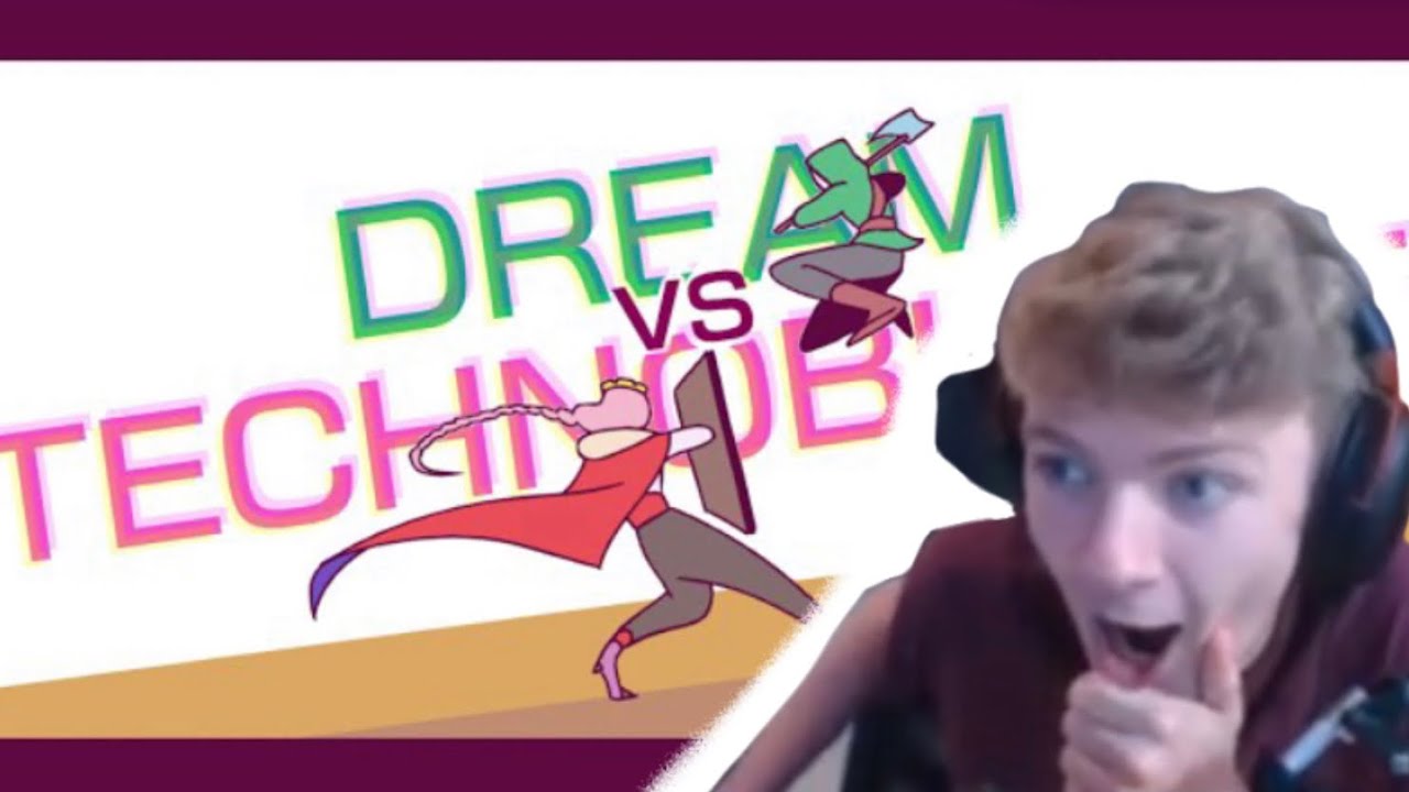 TommyInnit Reacts To Dream VS Technoblade Duel By SAD-ist