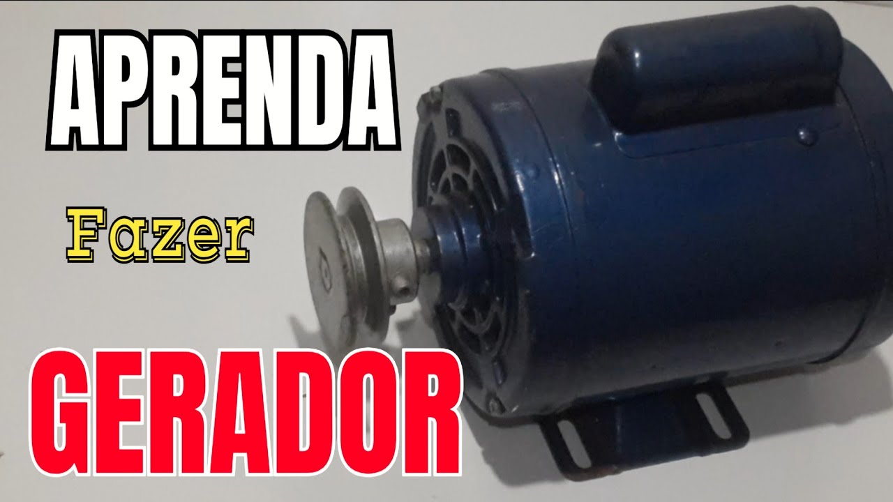 EU estou ENSINANDO fazer GERADOR de energia elétrica com MOTOR MONOFÁSICO