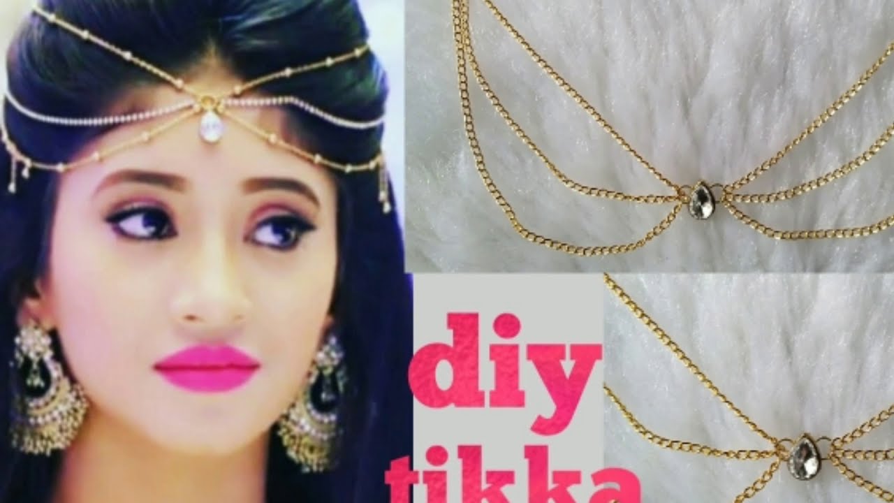 Diy//Naira inspired maang Tikka making at home with full tutorial#diy#youtube#Mini'sCreation