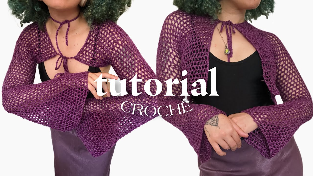 CROCHÊ TUTORIAL - bolero mangas largas [2 modelos] - ATUALIZADO!!