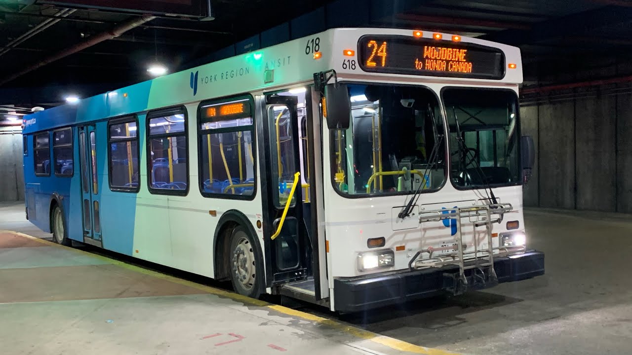 YRT Northbound Ride Video on 618 on route 24 Woodbine to Honda Canada (Honda Plant)