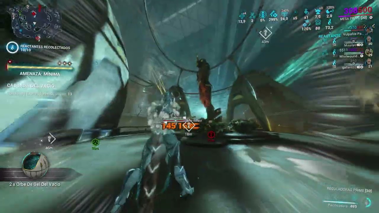 Warframe, mesa prime, opening some relics, heat and crit build