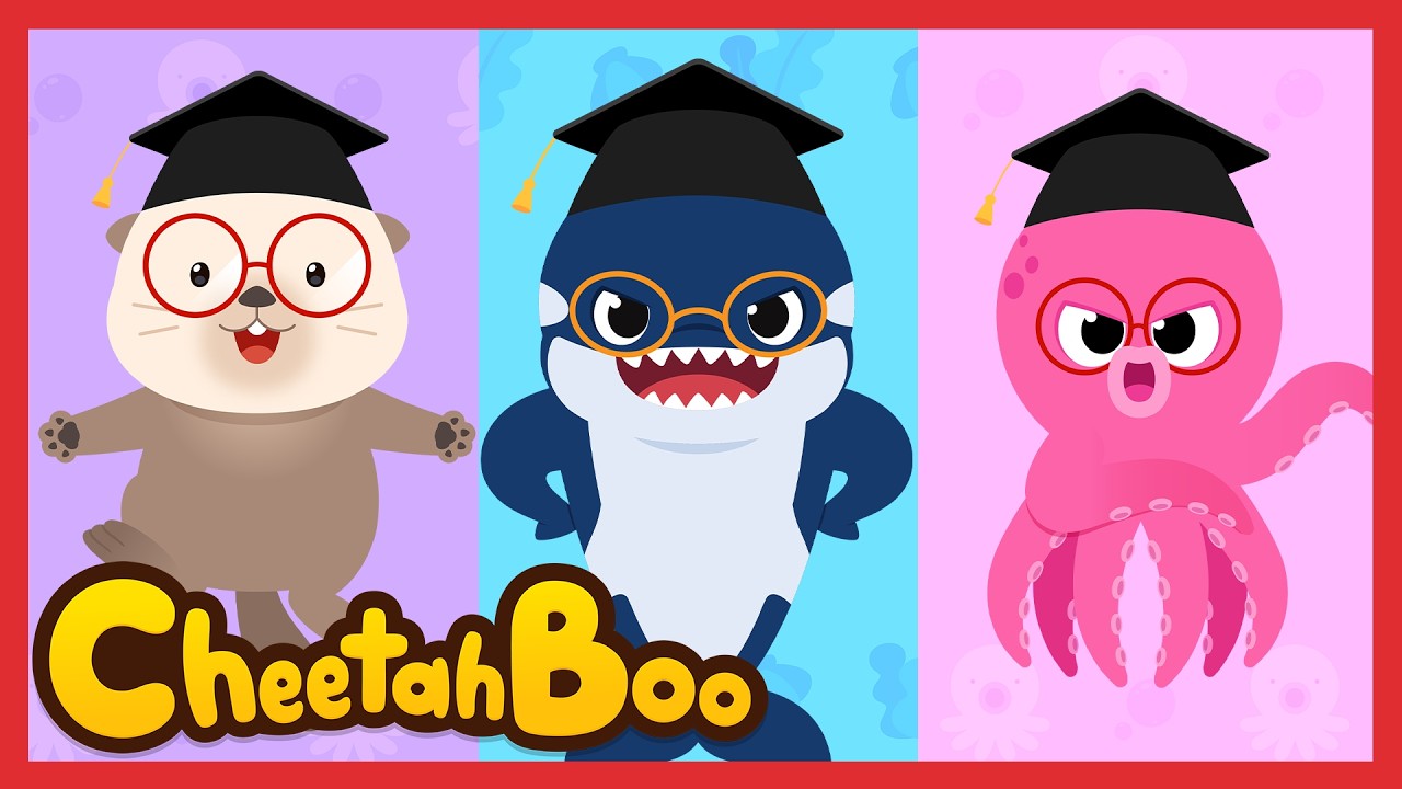 No, I’m the Smartest!🐙🐳🦦 | Smart Sea Animals | Nursery rhymes & Kids Song | #Cheetahboo