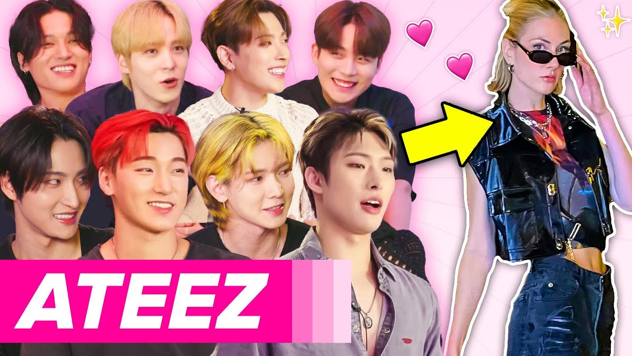 ATEEZがスタイリストに挑戦！一週間分のコーディネートを考えてくれた（日本語字幕） A K-Pop Group Styled Me For A Week Feat. ATEEZ