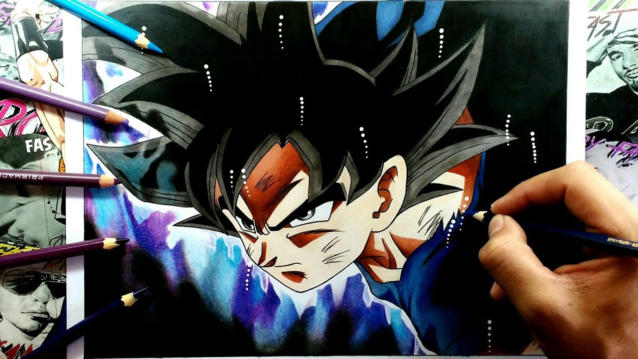 Dibujo de Goku Ultra Instinto 