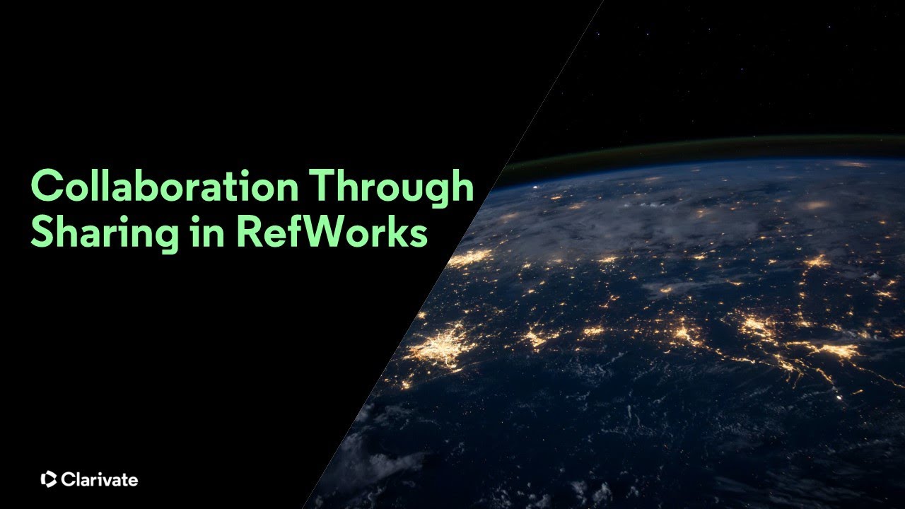 Collaboration through sharing in RefWorks