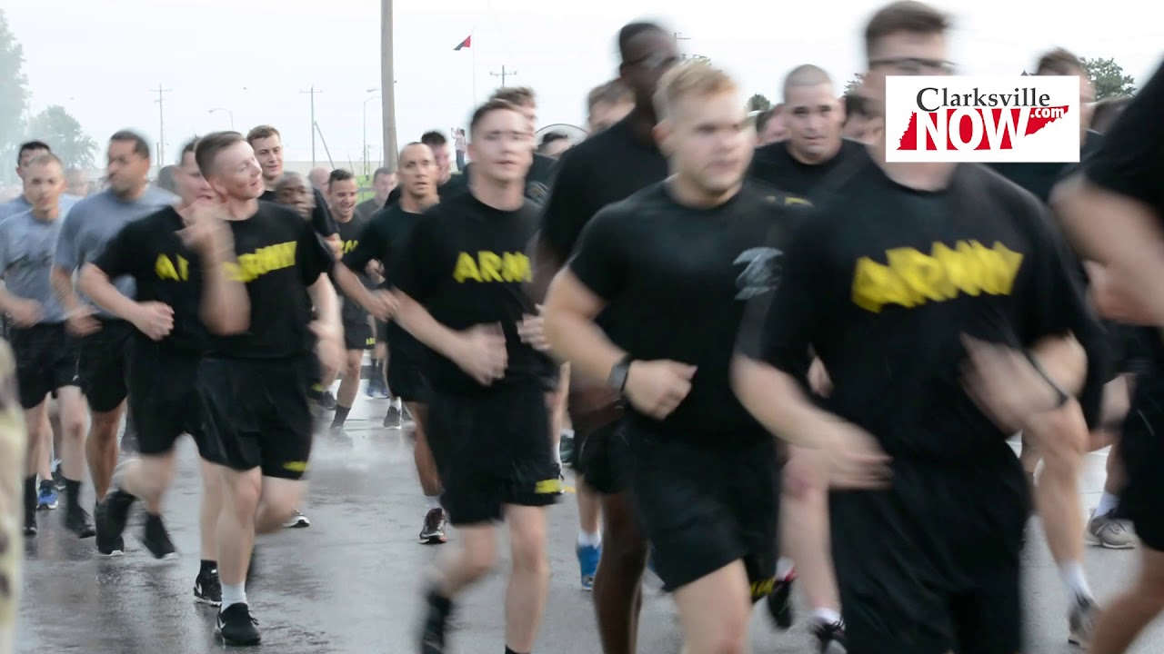 Division Run at Fort Campbell for 75th birthday of 101st