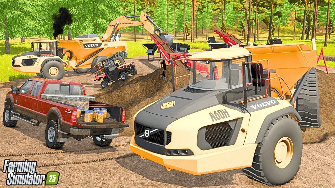 I bought a $1,000,000 GOLD MINING setup | Farming Simulator 25