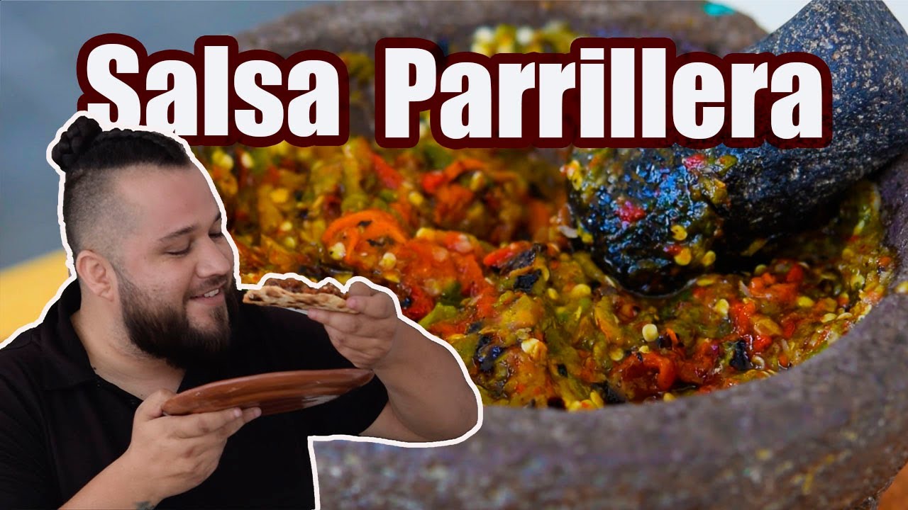 SALSA MOLCAJETEADA para una Buena PARRILLADA | JUS PALTA - Comida Casera