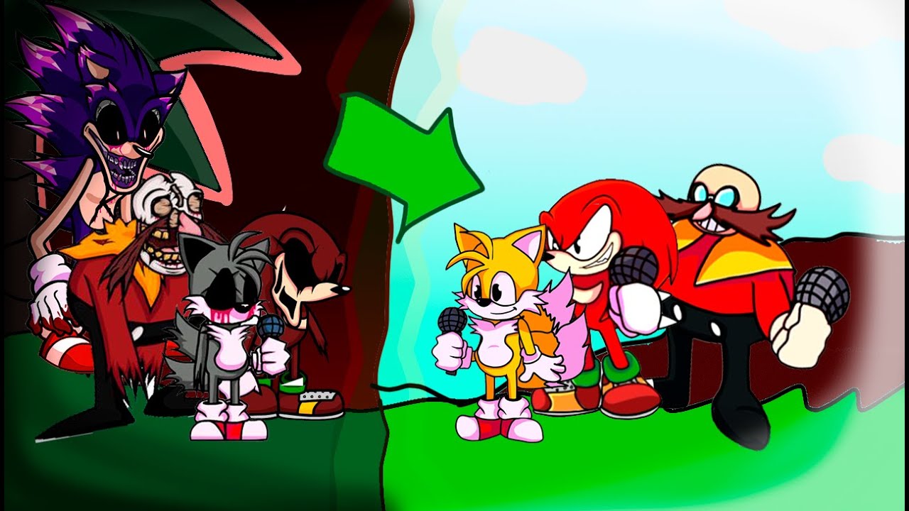 sonic exe mod si no fuera exe parte 3