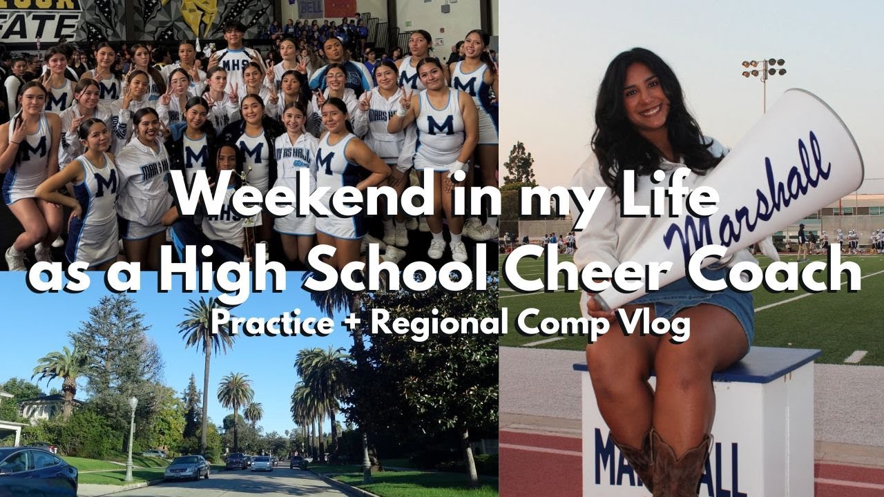 Weekend in My Life as a High School Cheer Coach - Practice + Regional Comp | Vlog #23