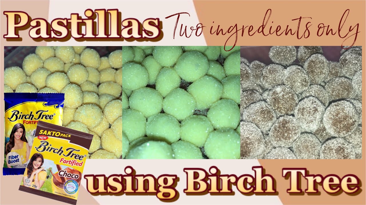 pastillas in two ingredients only using Birch Tree