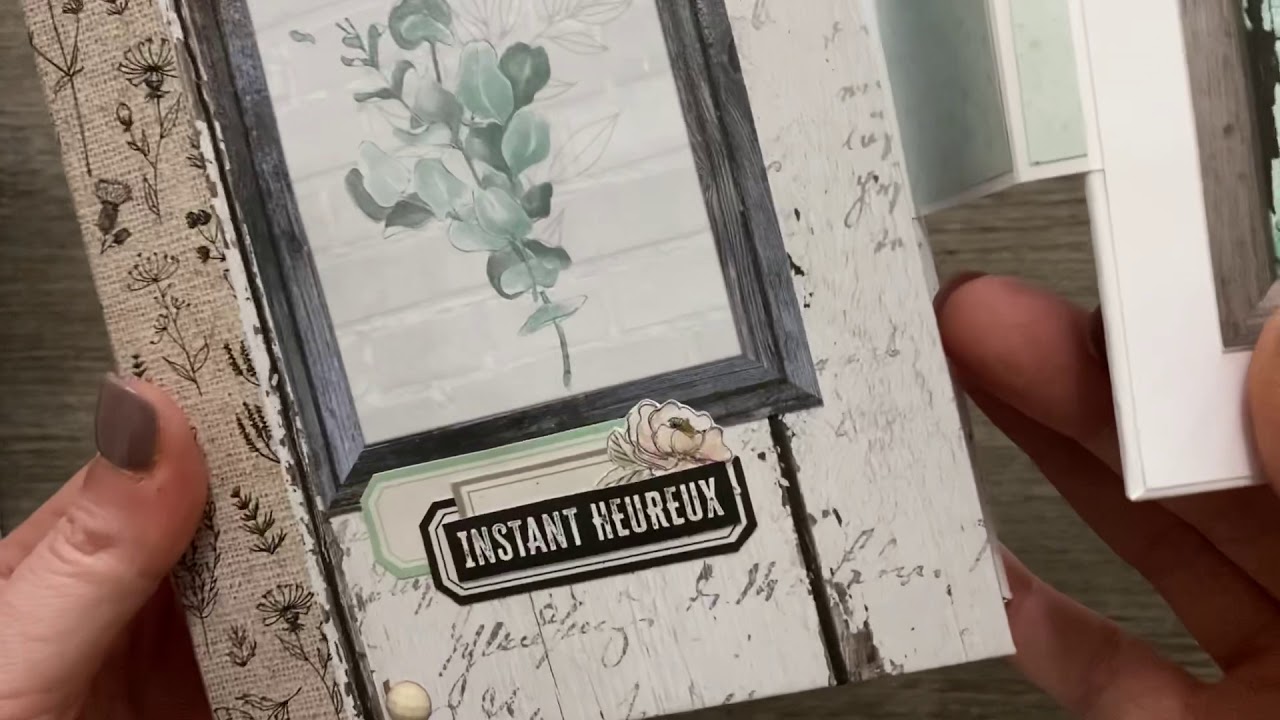 Mini album scrap Florileges Design