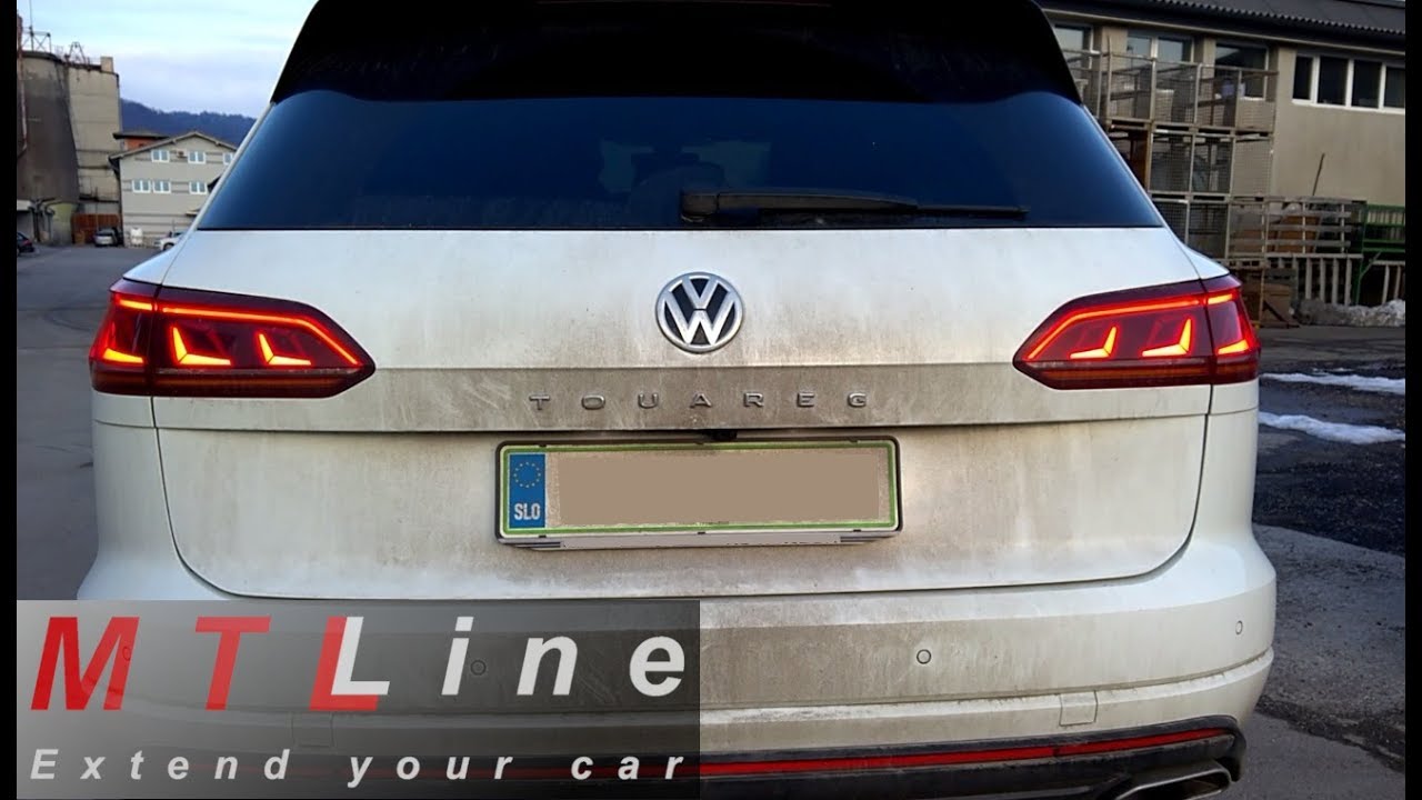 VW Touareg 3, MY2019 - rear LED DRL lights activation - vključitev zadnjih LED dnevnih luči