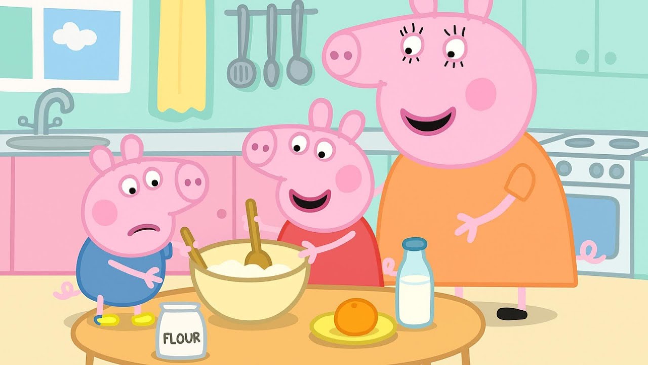 Peppa Pig : Baking the Yummiest Cake with Mommy! 🍰😋 Funny Kitchen Fun | Peppa Pig Animation