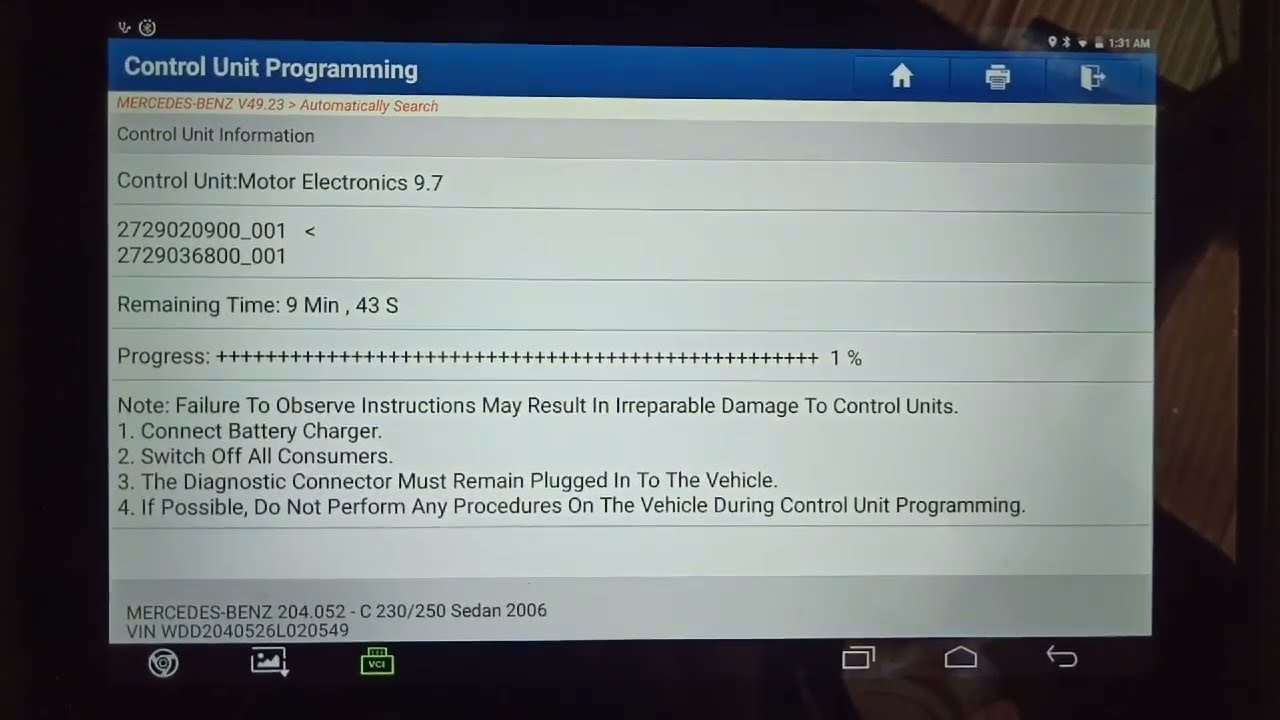 Mercedes Benz ECM PROGRAMMING from Launch x-431 PADIII V2.0