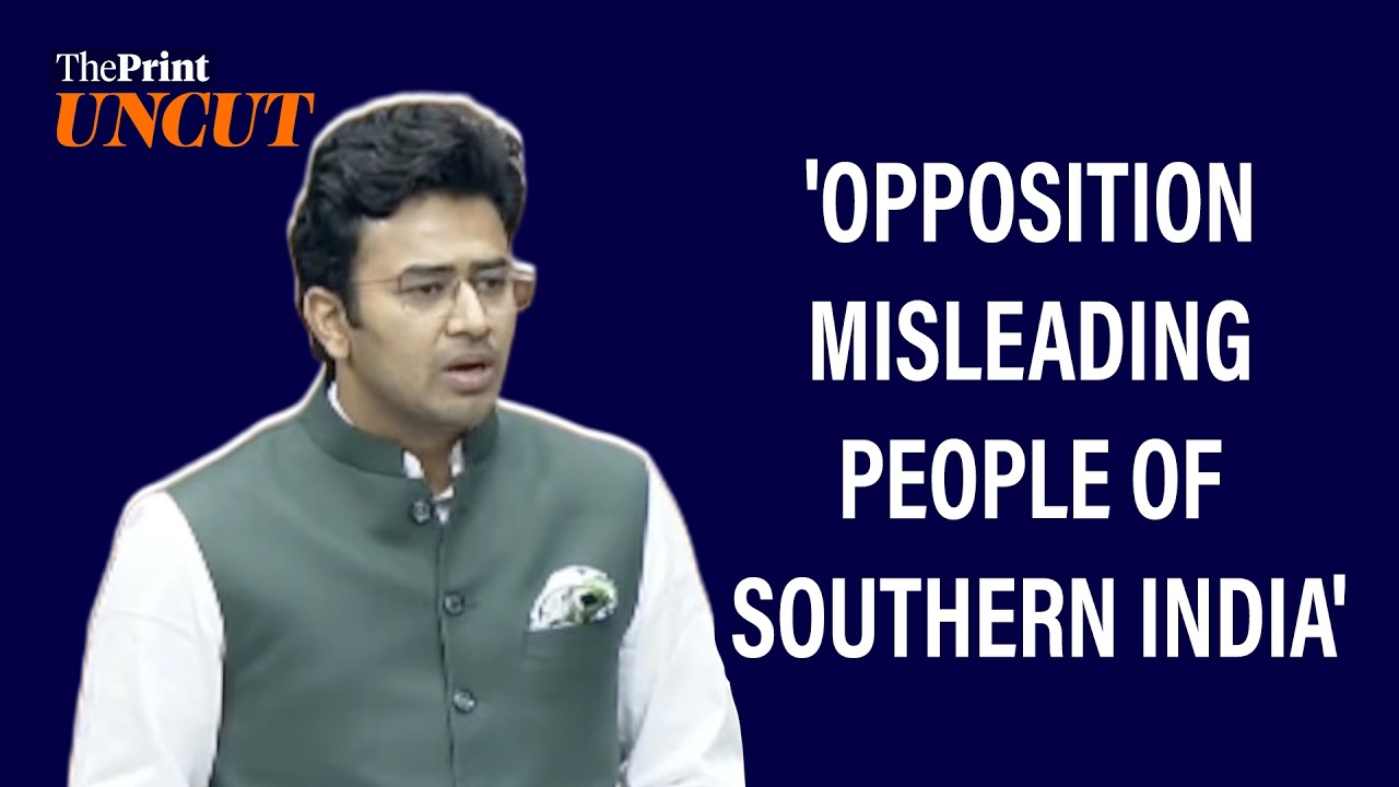BJP MP Tejasvi Surya attacks opposition: 'Misleading people in South India on delimitation'