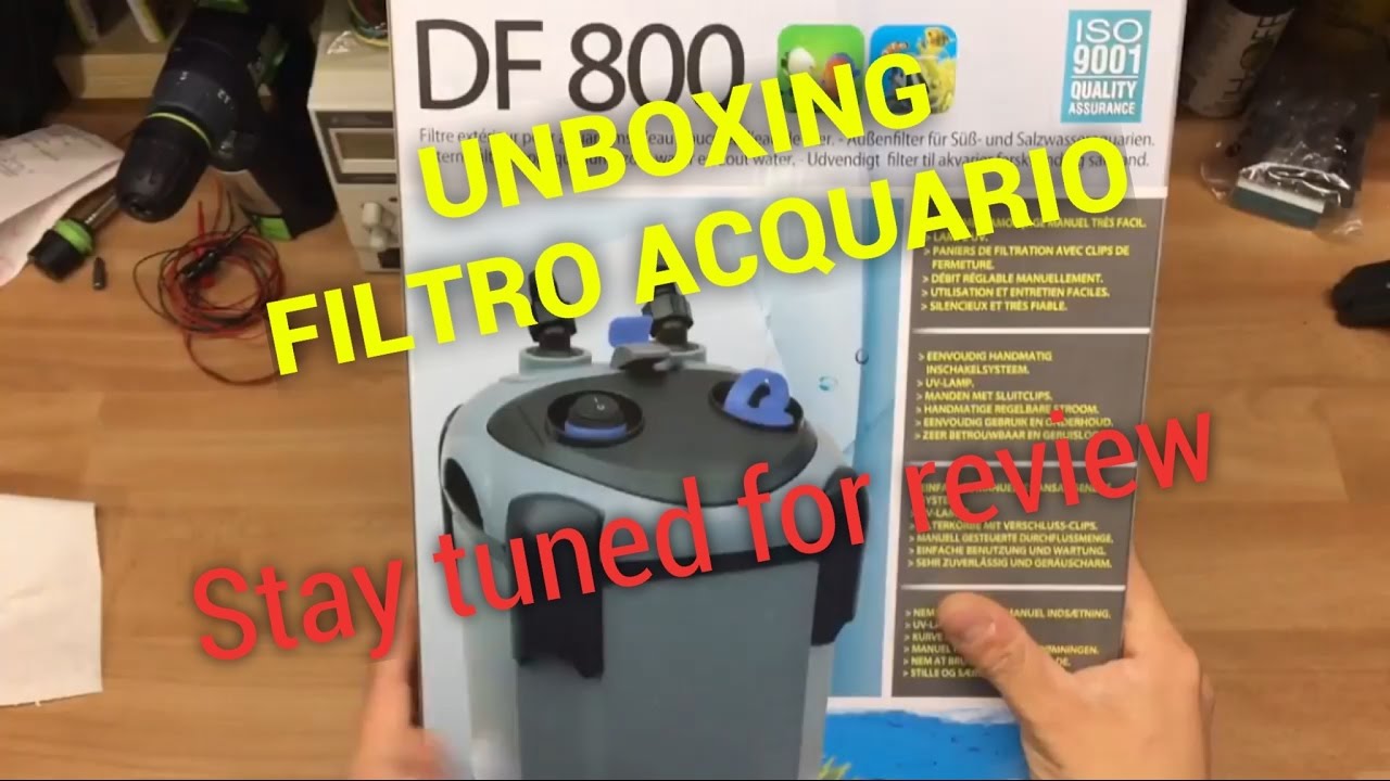 unboxing filtro acquario  prodac df800