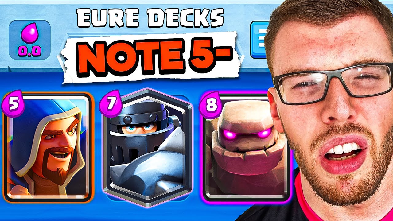Ich SPIELE & BEWERTE EURE DECKS im AUGUST... (und verzweifle) | Clash Royale Deutsch