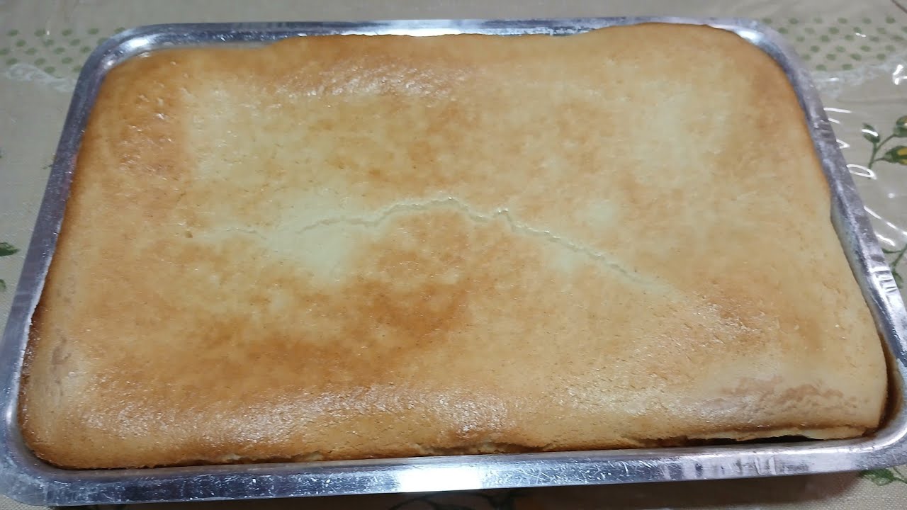 Bolo mole de leite nordestino. 