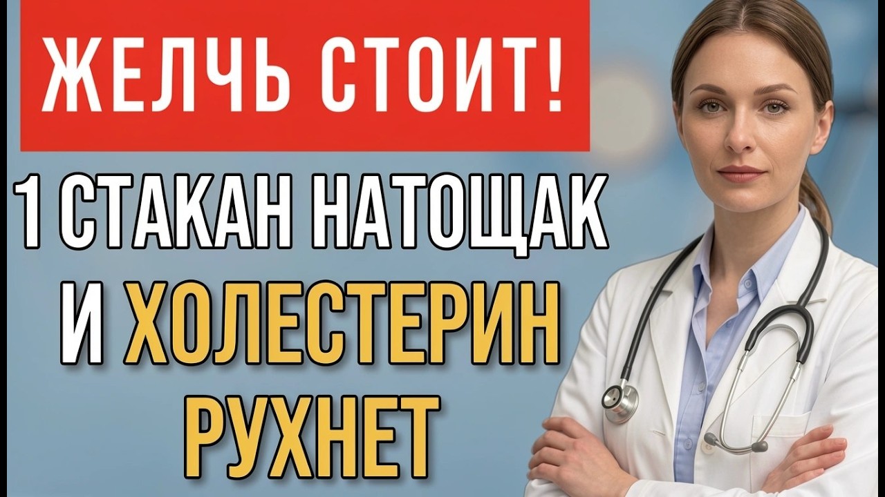 ХОЛЕСТЕРИН ПАДАЕТ! 1 стакан утром натощак — и сосуды чистые | СЕКРЕТ ЖЕЛЧИ