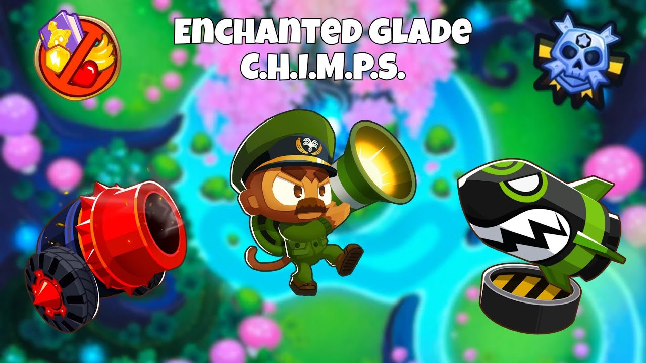 SUPER EASY Enchanted Glade CHIMPS! | Black Border Guide Bloons TD6