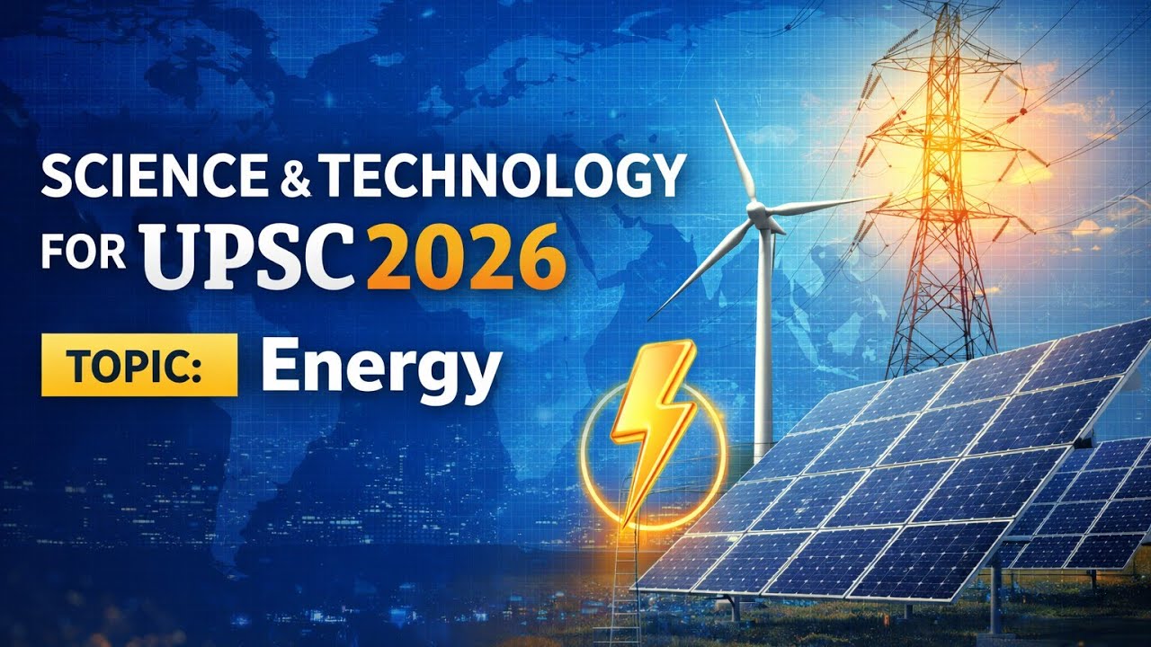 L21 | Complete Science and Technology for UPSC | Energy for UPSC | UPSC CSE 2026 | Prelims
