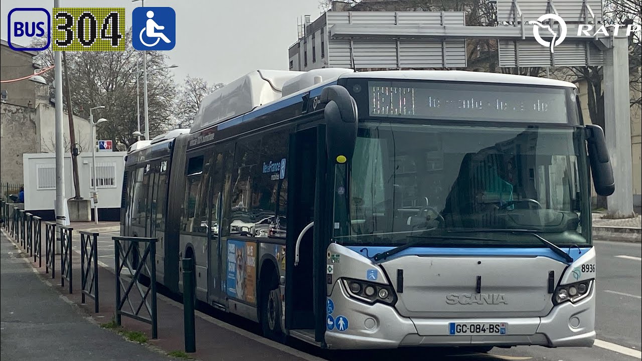 [Ligne 304] Voyage à Bord d’un Scania citywide LFA 8946 #bus #scania #power #amazing #fypシ #ratp