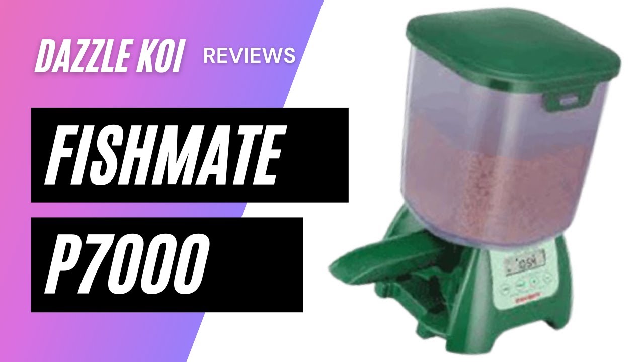 Fishmate P7000 koi pond fish autofeeder review
