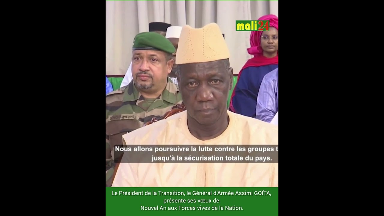 Le Président de la Transition, le Général d’Armée Assimi GOÏTA, présente ses vœux de Nouvel An aux..