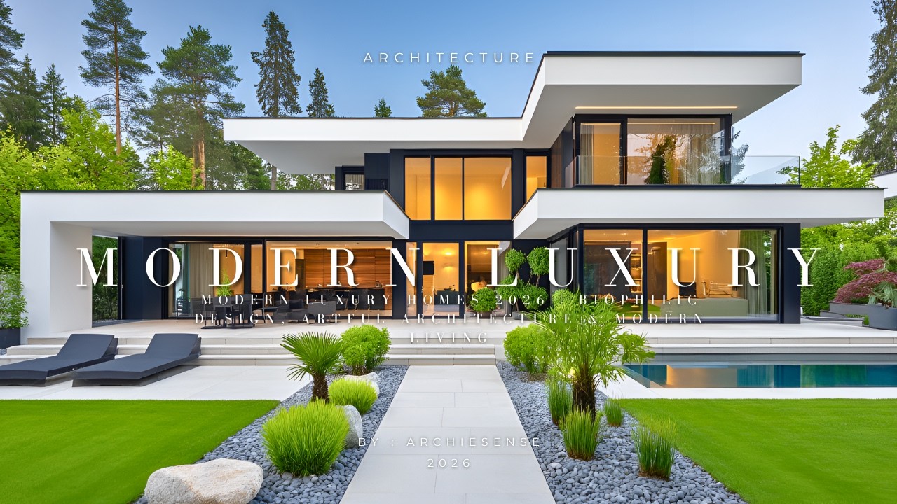 Modern Luxury House Design That Blends Nature, Art & Architecture 2026