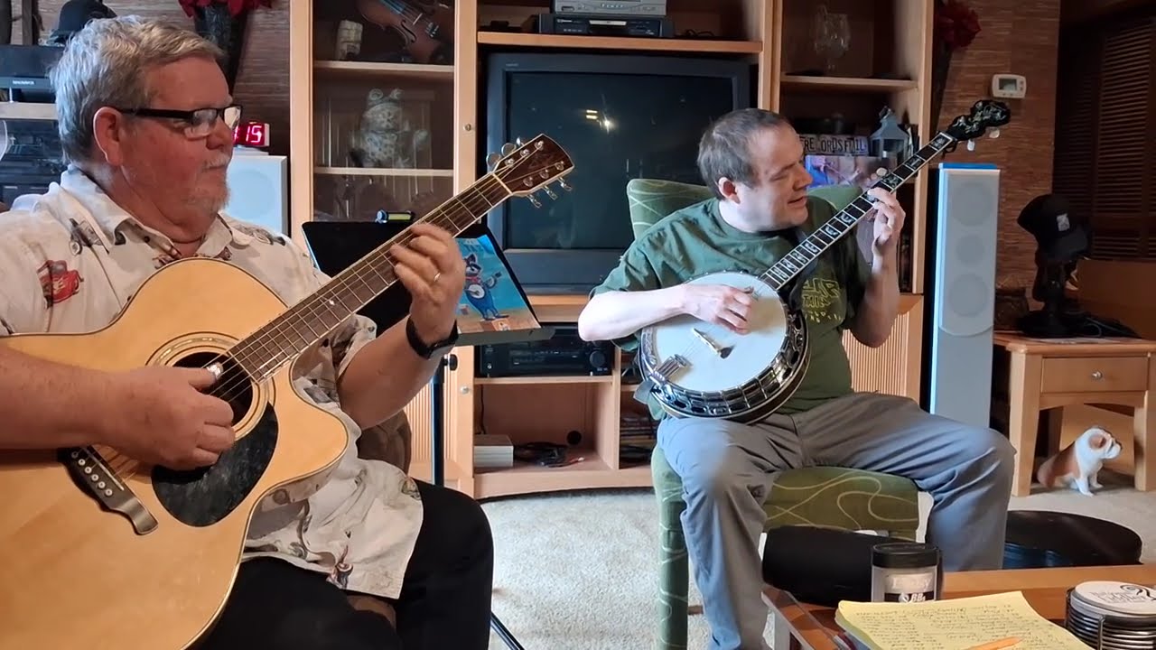 Micah Madden & Gary ' Biscuit ' Davis ' Saint Anne's Reel ' Banjo & Guitar Instrumental
