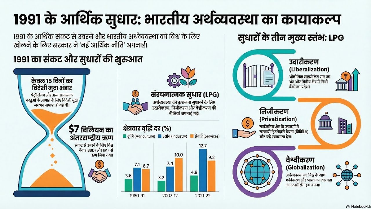 1991 के आर्थिक सुधार: भारतीय अर्थव्यवस्था का विकास कैसे हुआ? #upsc #mppsc #economy #bpsc 
