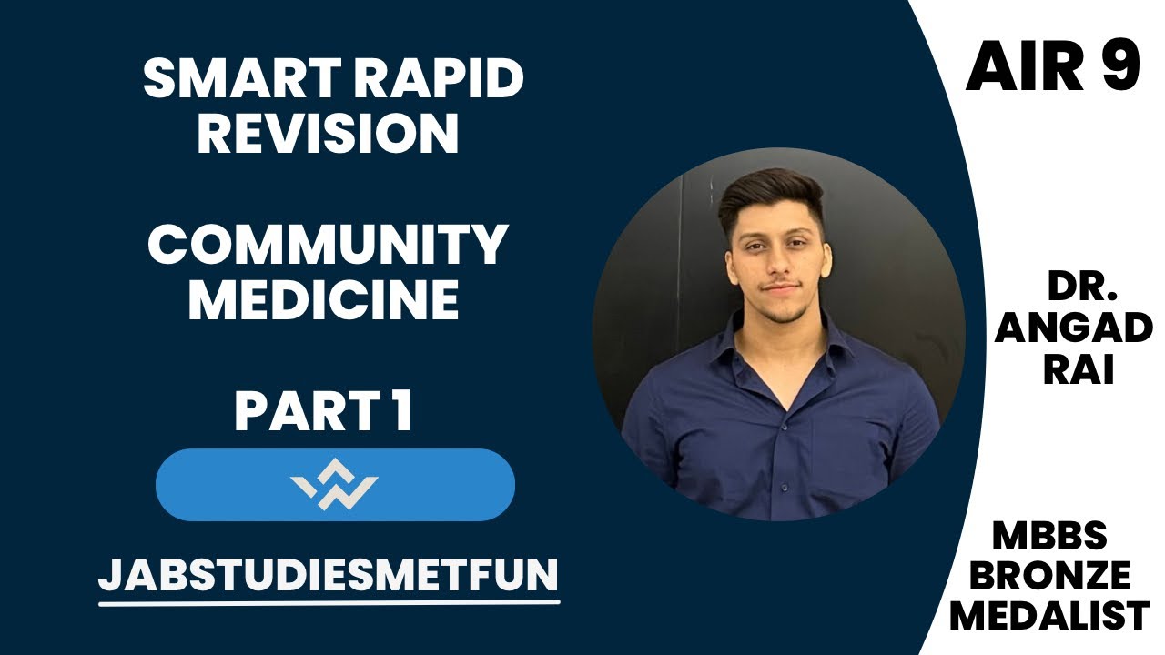 COMMUNITY MEDICINE | PSM | RAPID REVISION PART 1 | FMGE & NEET PG