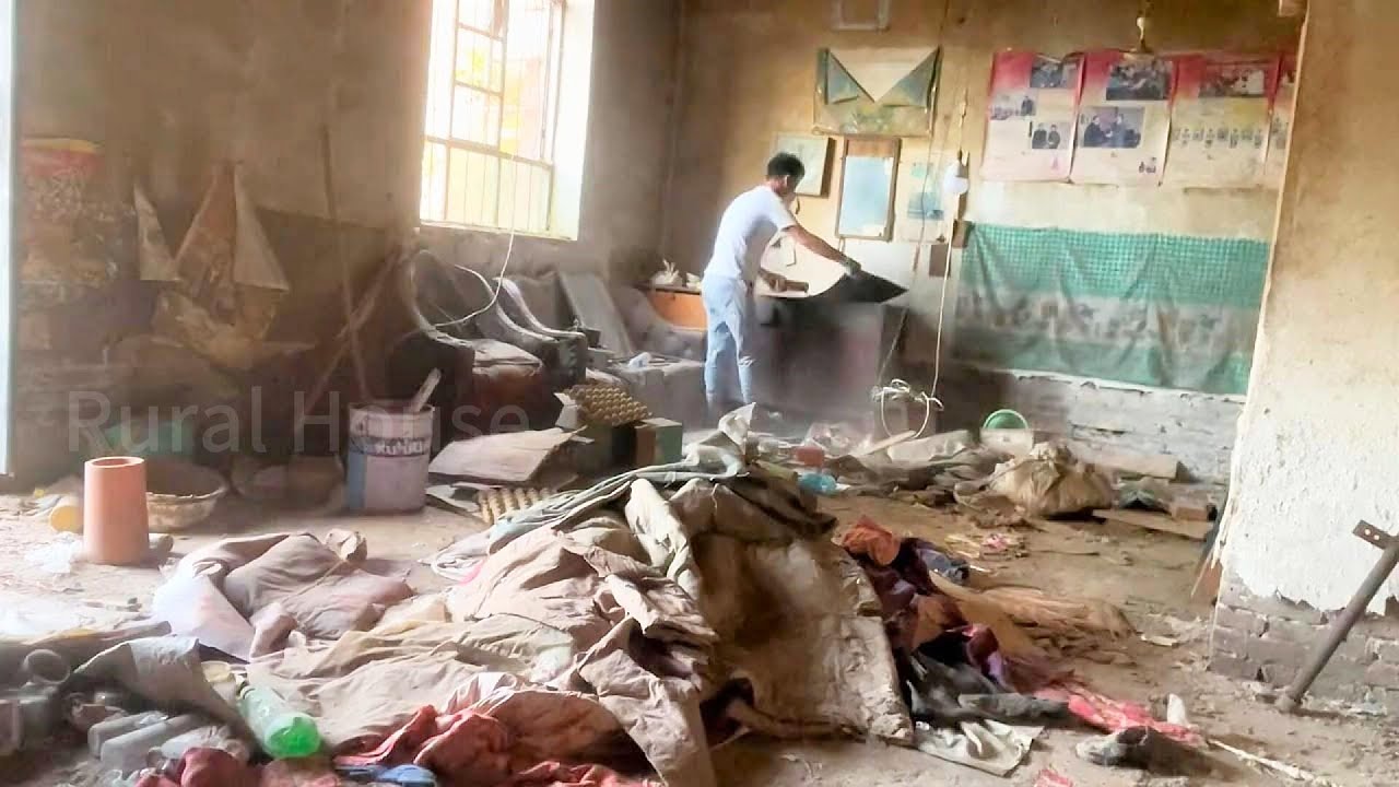 An industrious man buys a dilapidated Stone House cleans it up and Restores it