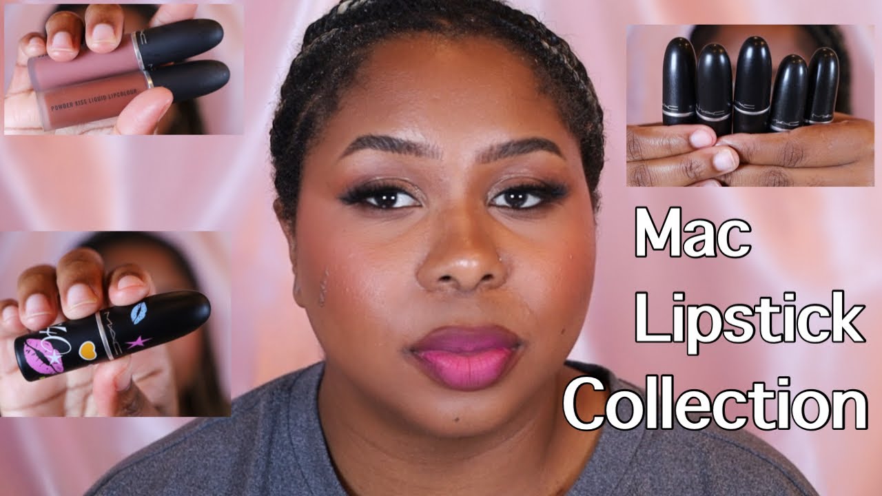 SWATCHING ALL MY MAC LIPSTICKS! | MAC LIPSTICK COLLECTION
