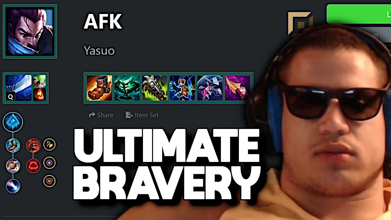 Tyler1 AFK Ясуо | Высшее испытание храбрости