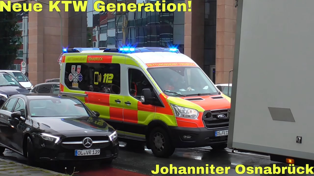 [Erstmalig!] Neue KTW Generation Johanniter Osnabrück auf Alarmfahrt