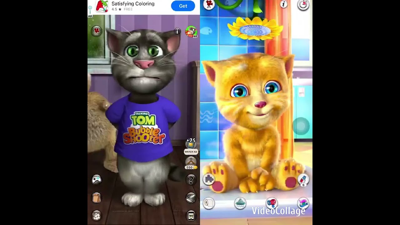 Talking Tom Cat 2 vs Talking Ginger Gameplay