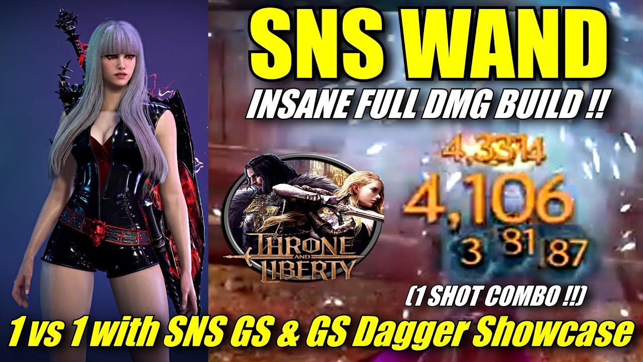 FULL DMG SNS WAND BUILD IS INSANE !! 1 vs 1 with SNS GS & GS Dagger Arena Showcase | Guide & Build