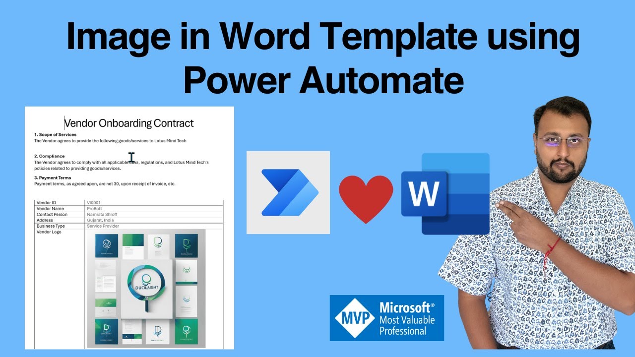 Populate Word Template with Images using Power Automate