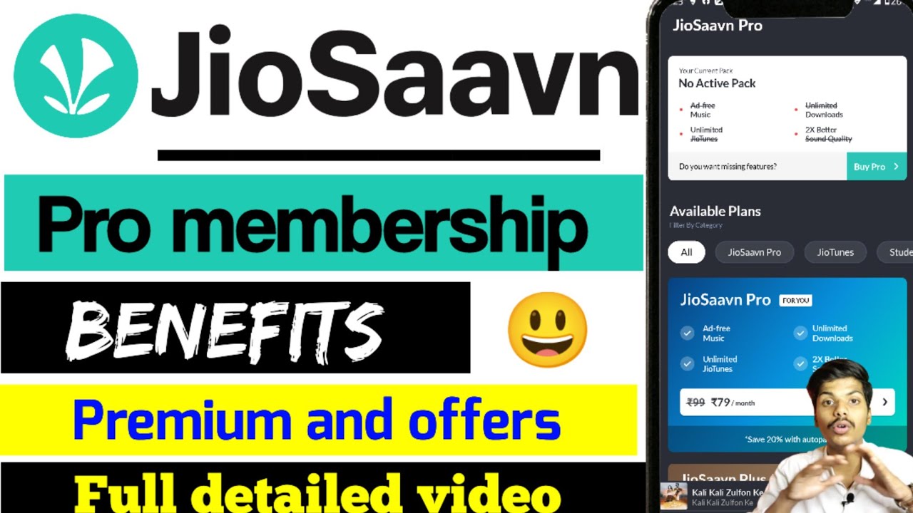 Jiosaavn pro membership benefits | jio Saavn app pro plans | jiosaavn pro subscription kaise kharide
