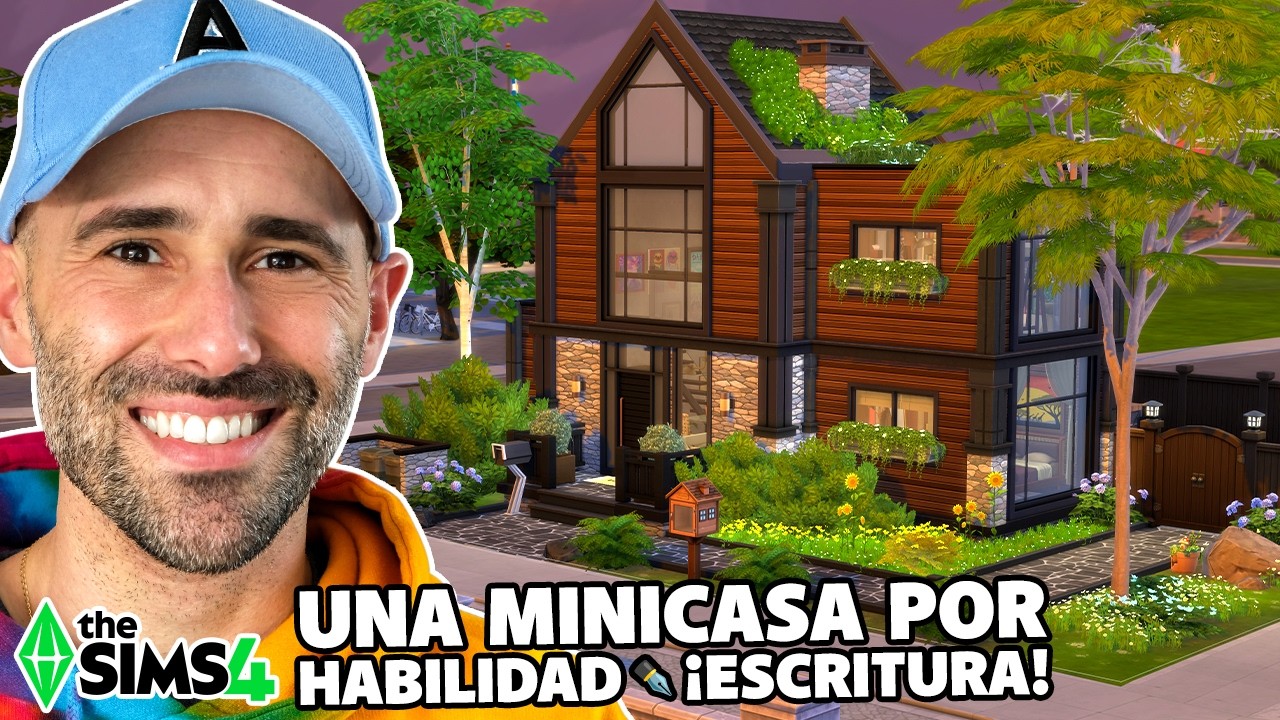 Cada MINICASA es una HABILIDAD 🖊️ ¡ESCRITURA! | Los Sims 4 | Reto de Construcción