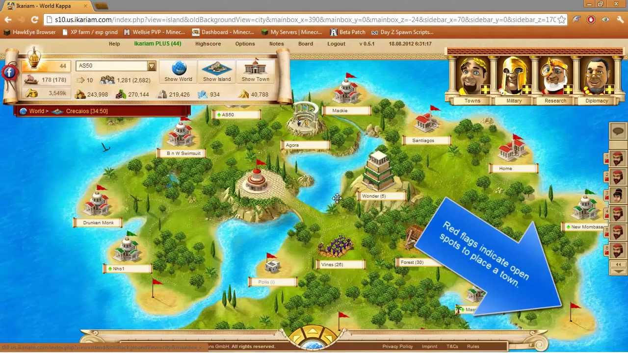 Ikariam Guide - Island View + Miracles