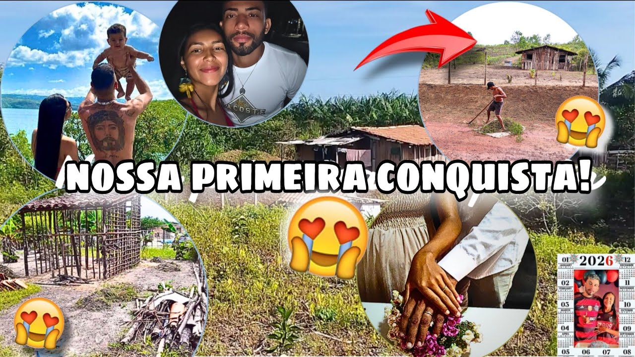 Construindo um sonho! ( vlog pelo nosso barraquinho de tábua (🏠)😍