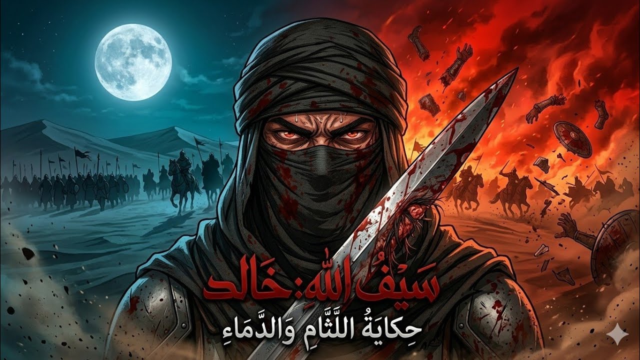 خالد ابن الوليد: قصة اللثام الاسود و الدماء 